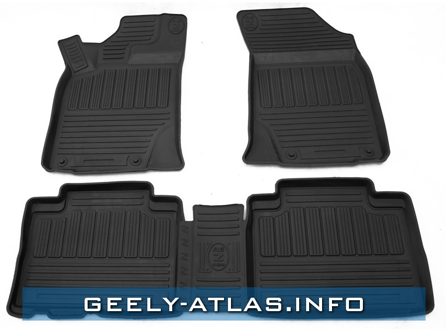 ФОТО Rezkon 1017020100 Коврики в салон резиновые Geely Atlas